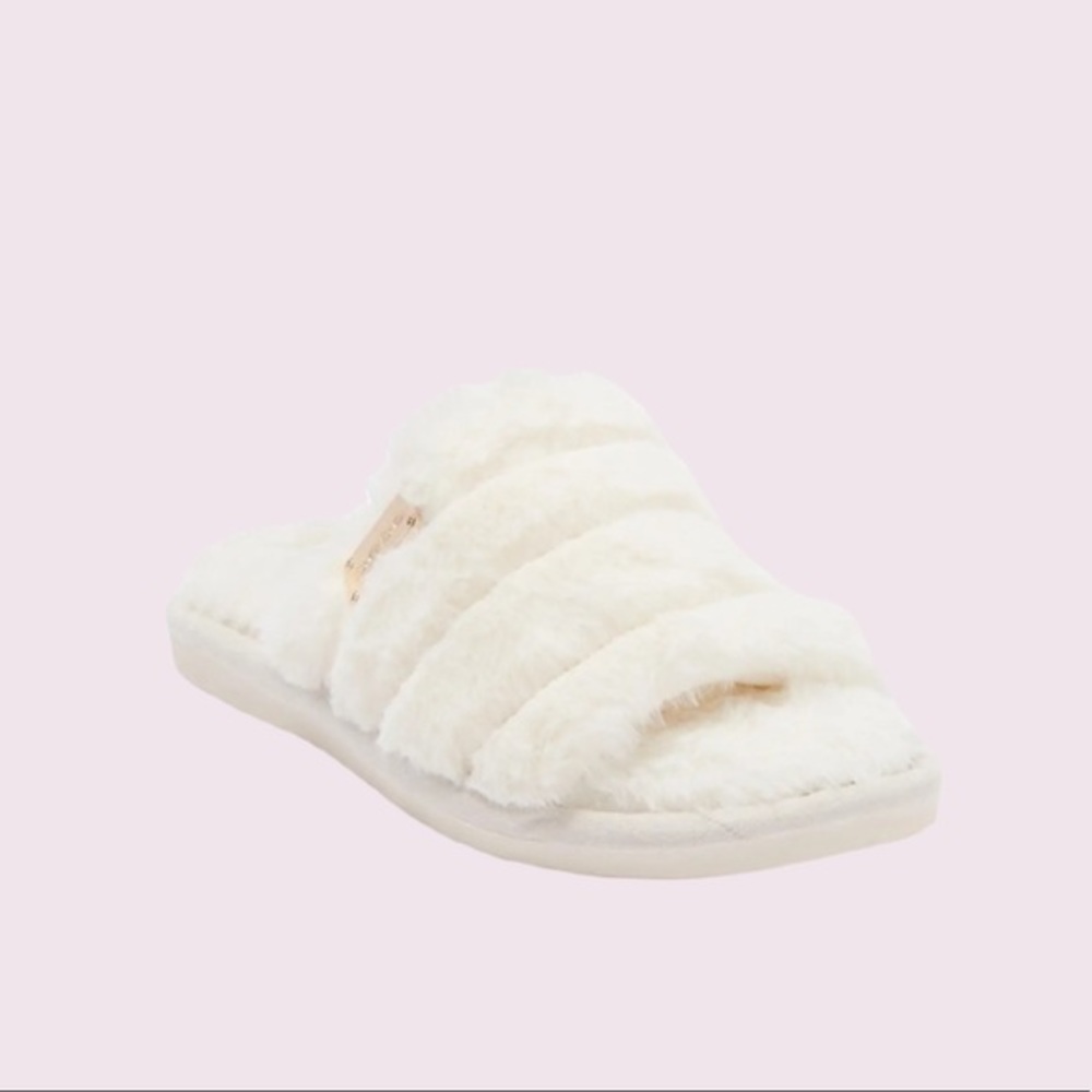 Bebe Sadia Faux Fur Slide Slipper